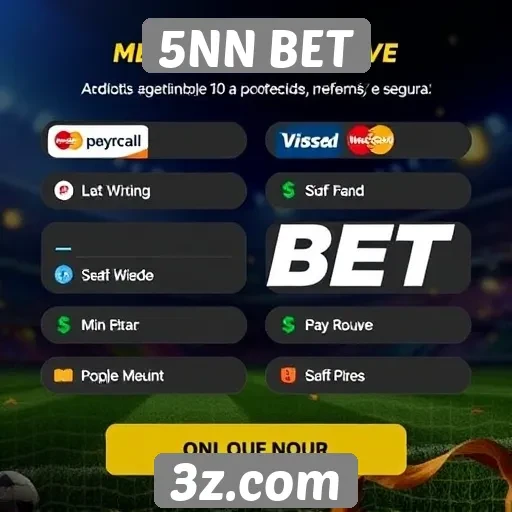 Métodos de pagamento disponíveis no 5NN BET